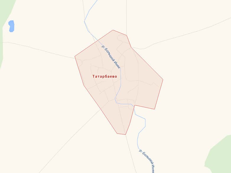 У карты Мишкинского района: село Татарбаево раньше называлось Иняк
