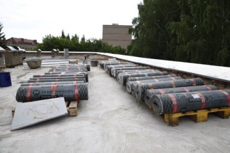 В одной из школ Тумазинского района завершается ремонт крыши