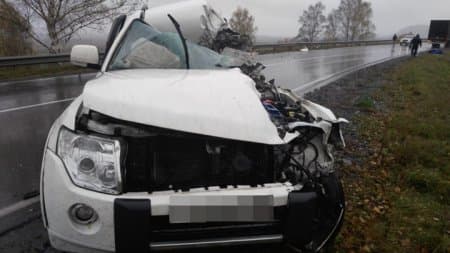 В Салаватском районе погиб водитель Митсубиси потеряв управление и влетев в отбойник
