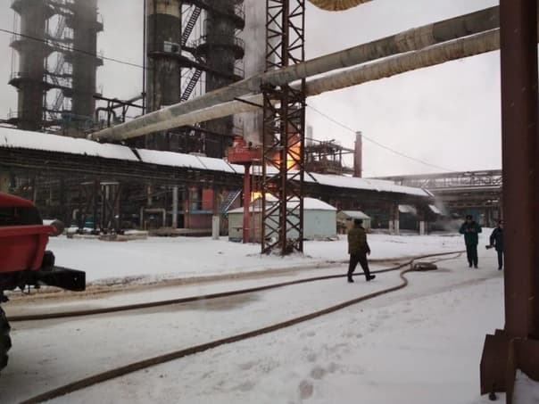 В Стерлитамаке загорелся цех  ОАО «Синтез-каучук»