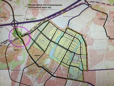 В поселке Зинино города Уфы в 2020 году построят путепровод