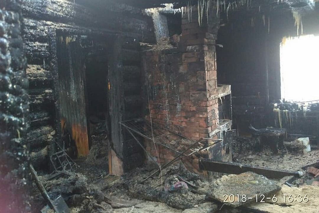 В Нуримановском районе Башкирии семья чудом спаслась во время страшного пожара