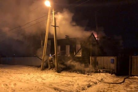 В Благовещенском районе Башкирии в пожаре погибли два человека