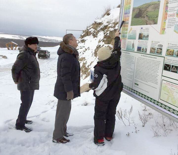 Радий Хабиров ознакомился с геологическим разрезом Мечетлино в Салаватском районе