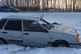 В Туймазинском районе молодой водитель опрокинул авто в кювет