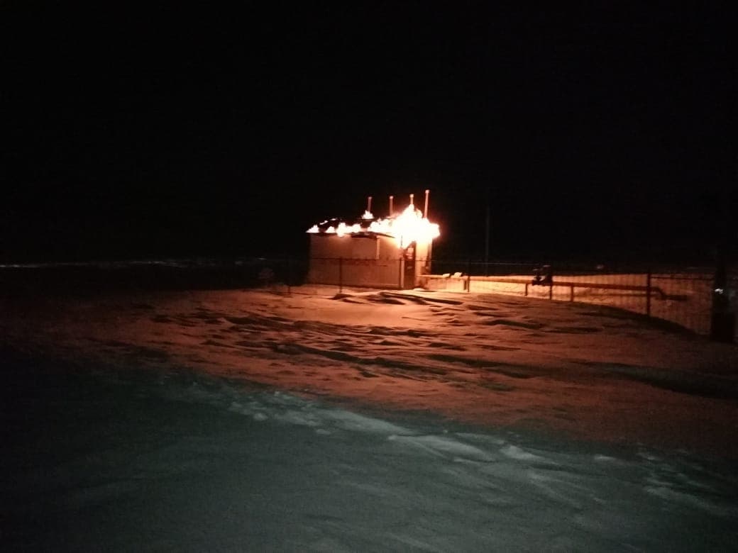 В Ермекеевском районе Башкирии загорелся газораспределитель