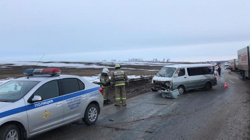 В Кармаскалинском районе водитель минивэна совершил аварию: погиб пассажир