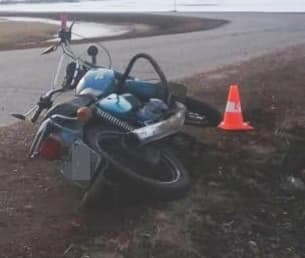 В Мелеузовском районе пьяный мотоциклист опрокинулся в кювет