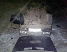 Авария в Калтасинском районе: машина опрокинулась в кювет, пострадали три пассажира