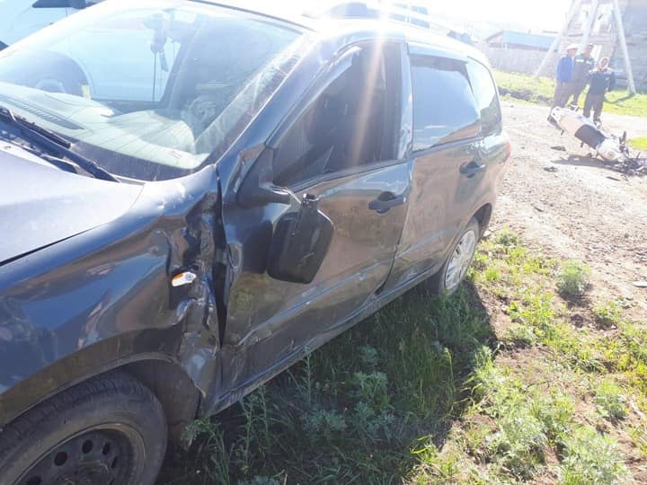Авария в Учалинском районе: столкнулись мотоцикл «Ирбис» и «Лада Калина»