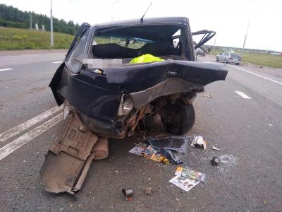 Авария в Иглинском районе: на трассе столкнулись 4 автомобиля