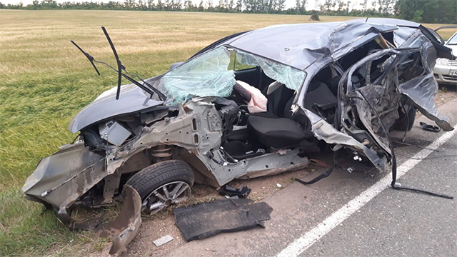 Авария в Туймазинском районе: столкнулись встречные «Nissan Note» и «Kia Spectra», погиб водитель