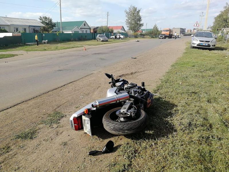 Авария в Мелеузе: столкнулись встречные «ВАЗ-2111» и мотоцикл Yamaha