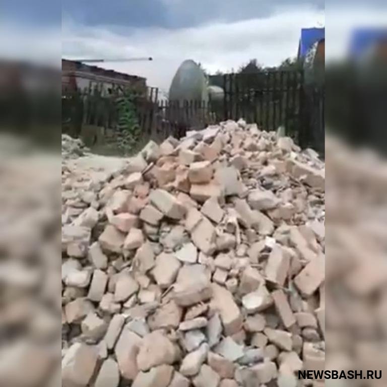 В Салавате на ремонт проселочной дороги бросили строительный мусор