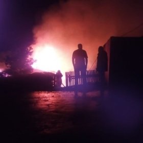 В Нуримановском районе сгорел дом пенсионеров