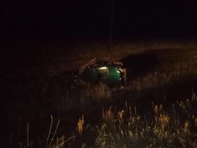 Авария в Куюргазинском районе: девушка на «Тойота Королла» съехала в кювет