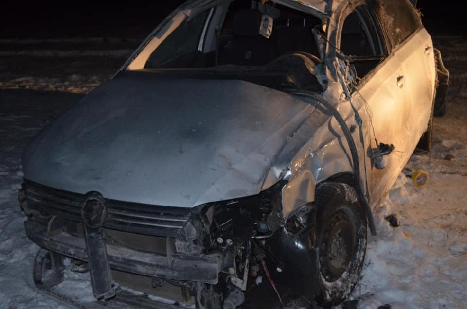 Авария в Мишкинском районе: подросток на «Фольксваген Поло» вылетел с дороги и перевернулся