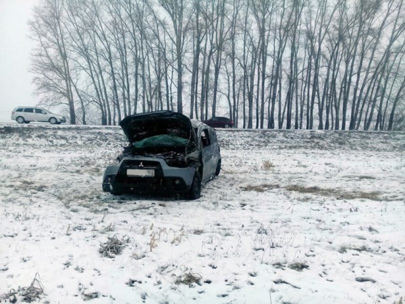 Авария в Альшеевском районе: в опрокинувшемся автомобиле «Мицубиси ASX» погибла пассажирка