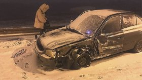 Авария в Уфе: пьяный водитель ВАЗ-2107 столкнулся с «Hyundai Accent»