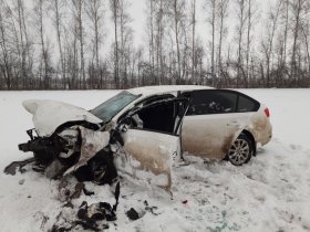 ДТП в Туймазинском районе: водитель «Шевроле Авео» столкнулся со встречным «Шевроле Клан»