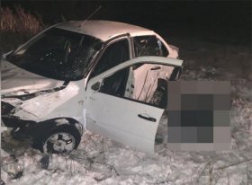 Авария в Белебеевском районе: водитель «Лады Гранта» погиб вылетев с дороги