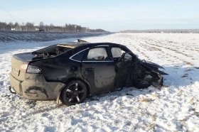 Авария в Архангельском районе: на перекрестке столкнулись Ford Mondeo и Ford Focus, погиб пассажир
