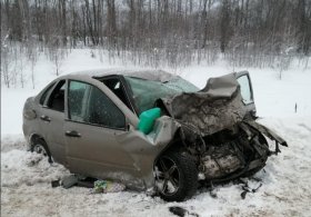 Авария в Мишкинском районе: на трассе между Чураево и Сосновка столкнулись 