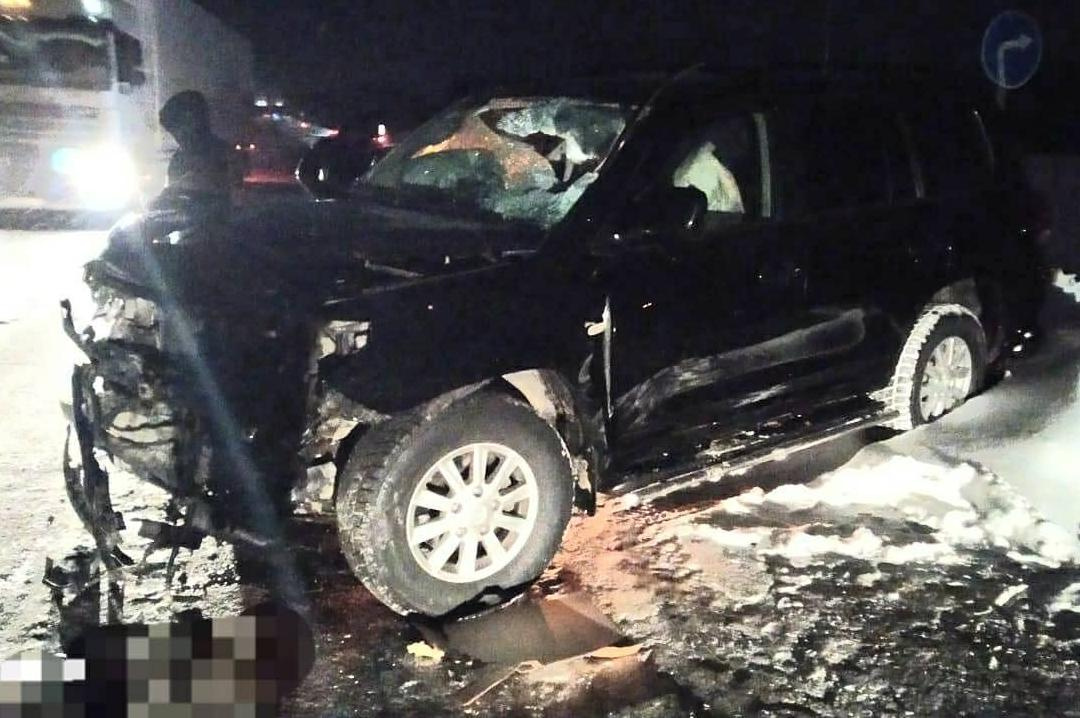 Авария в Иглинском районе: столкнулись Fiat Doblo и встречный Land Сruiser 200