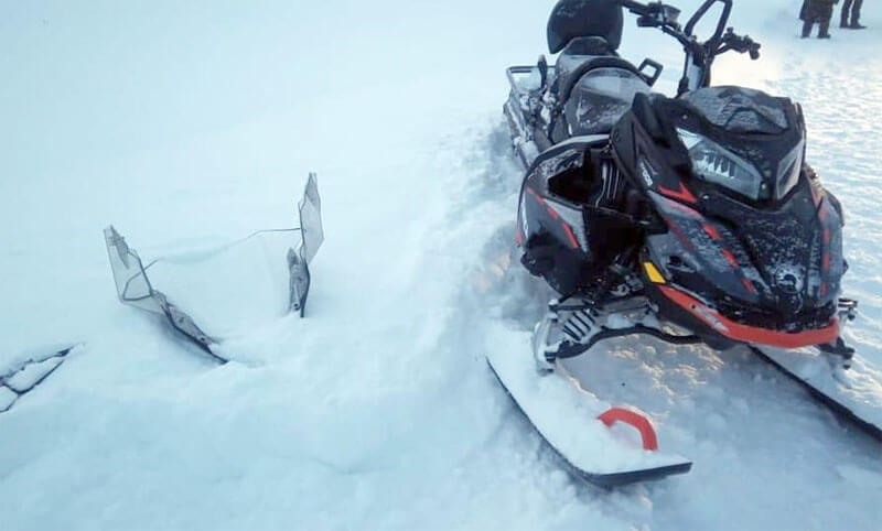 На реке Белой в Краснокамском районе пропал мужчина на снегоходе