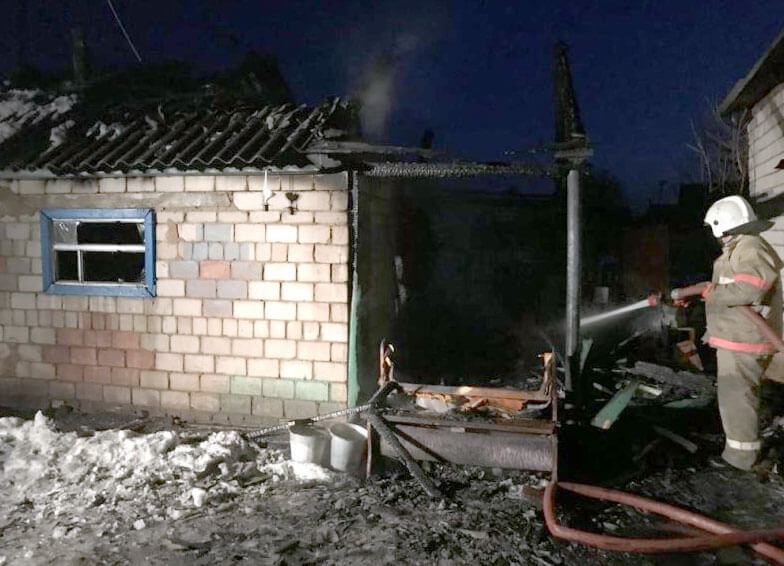 В Кармаскалинском районе в пристрое к дому заживо сгорел мужчина