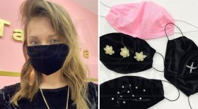 В Стерлитамаке изобрели многоразовые маски со стразами против коронавируса