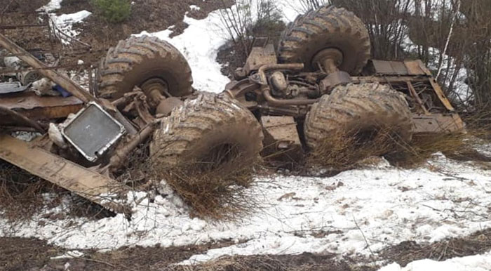 ДТП в Аскинском районе: водитель и пассажир погибли опрокинувшись в кювет на тракторе К-700