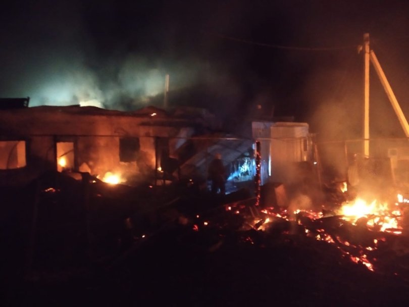 В Белебеевском районе в пожаре погибли мать с сыном