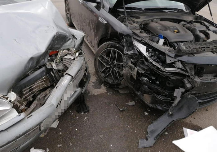 Авария в Уфе: водитель «Kia Optima» при развороте столкнулся со встречным ВАЗ-211