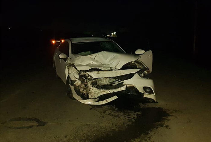 Авария в Стерлитамакском районе: столкнулись попутные Mazda 6 и ВАЗ-2108