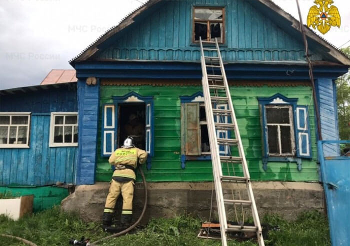 В Миякинском районе Башкирии в собственном доме сгорел инвалид
