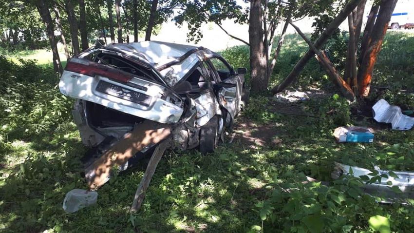 Авария в Ишимбайском районе: пьяный водитель, не справившись с управлением, врезался в дерево
