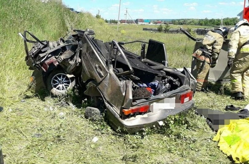 Авария в Янаульском районе: водитель ВАЗ-2114 погиб вылетев в кювет