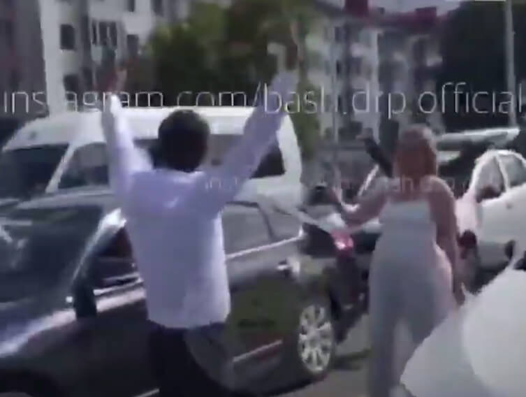 В Уфе оштрафовали участников свадебного кортежа заблокировавших движение по проспекту | видео