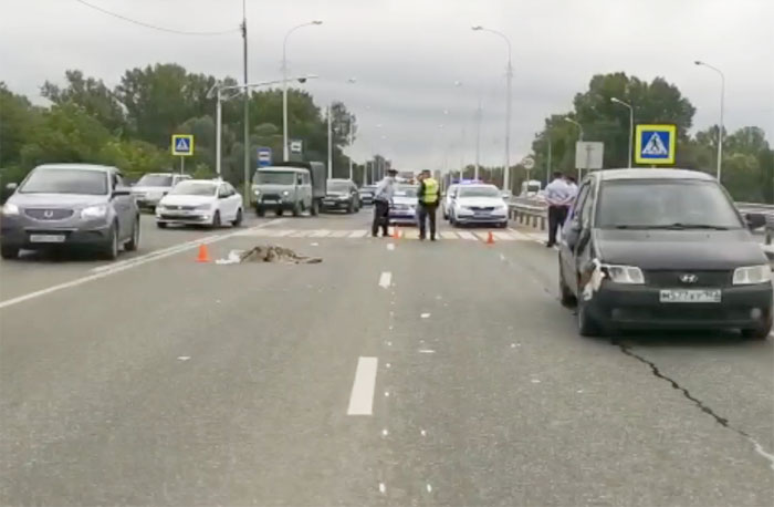 ДТП в Уфе: водитель иномарки насмерть сбил женщину | видео