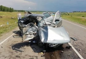 Смертельная авария в Башкирии: столкнулись ВАЗ-2112 и Mitsubishi Pajero, два пассажира погибли