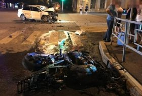 Смертельная авария в Уфе: столкнулись «Volkswagen Поло» и мотоцикл, погиб мотоциклист