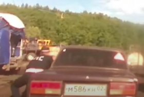 В Ермекеевском районе инспекторы ГИБДД обстреляли автомобиль беглеца | видео