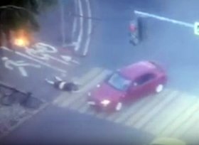 ДТП в Уфе: водитель Шевроле Лачетти сбил велосипедиста | ВИДЕО