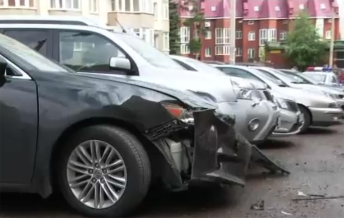 В Уфе пьяный водитель уничтожил 6 автомобилей