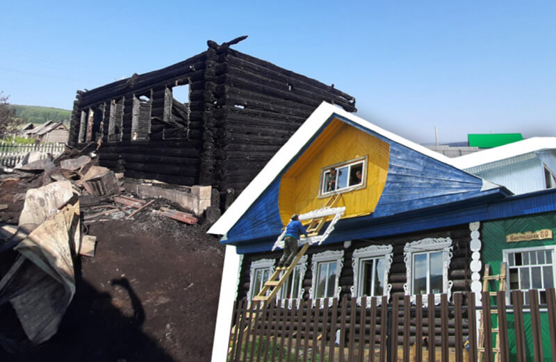 В Башкирии возле горы Иремель сгорел туристический дом