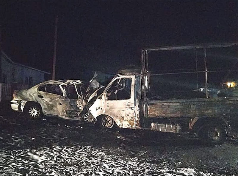 Авария в Абзелиловском районе: в загоревшихся от столкновения автомобилях погибли два человека