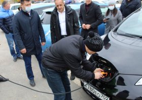 В Нефтекамске открылась бесплатная станция зарядки для электромобилей