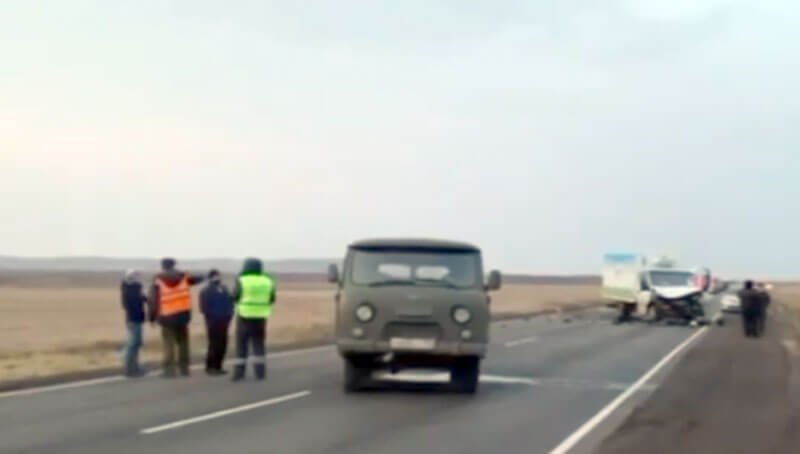 ДТП в Дуванском районе: водитель «Газель Некст» насмерть сбил дорожного рабочего, после чего протаранил «УАЗ | видео