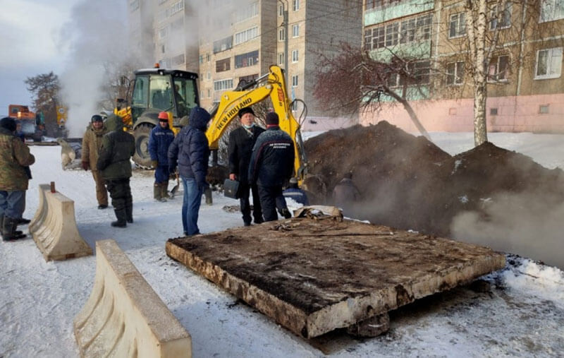 Жители Белорецка вторые сутки не получают тепло из-за коммунальной аварии